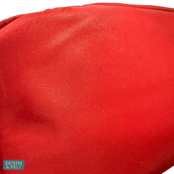 Michael Kors Red Gold Nylon Kelsey Backpack Travel Carry On  display picture 3